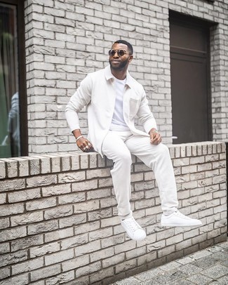 С чем носить белую куртку харрингтон