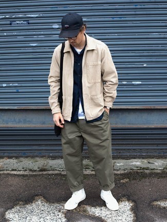 Какие куртки харрингтон носить с белыми высокими кедами