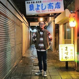 С чем носить белую рубашку в горизонтальную полоску мужчине