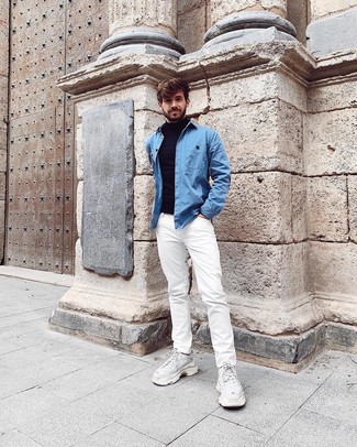 Какие кроссовки носить с белыми джинсами мужчине