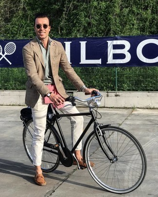 Какие мокасины носить с белыми джинсами мужчине