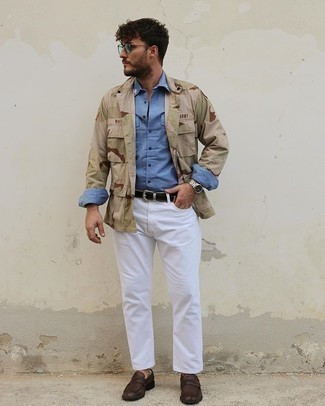 Какие лоферы носить с белыми джинсами мужчине