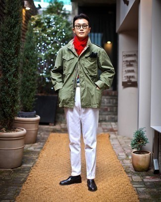 Какие лоферы носить с белыми джинсами мужчине