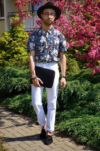 Какие лоферы с кисточками носить с белыми джинсами