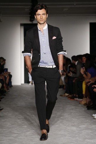 С чем носить белый кожаный ремень мужчине