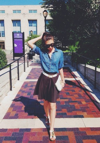 С чем носить белый кожаный ремень женщине