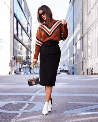 С чем носить белые кожаные ботинки женщине