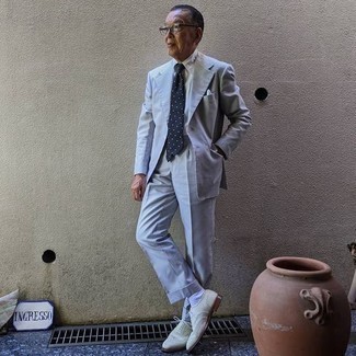 С чем носить белые кожаные броги