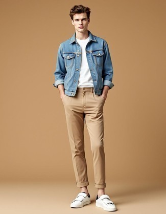 С чем носить белые кожаные низкие кеды мужчине