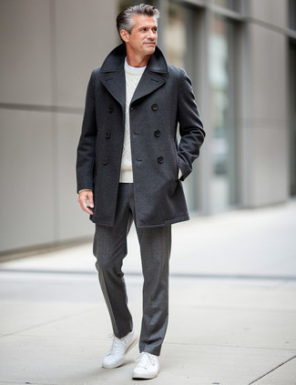 С чем носить белые кожаные кеды мужчине