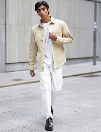 С чем носить белые брюки мужчине