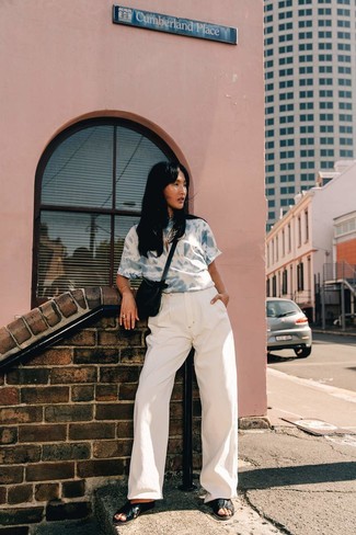 С чем носить белые брюки женщине