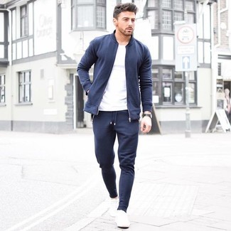 Какие бомберы носить с белыми плимсоллами мужчине