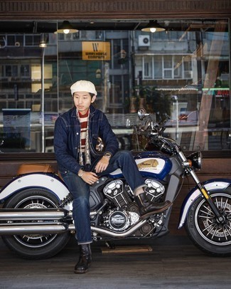 С чем носить белый шарф мужчине