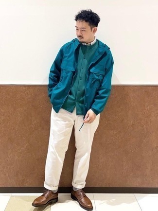 Какие броги носить с белой рубашкой с коротким рукавом