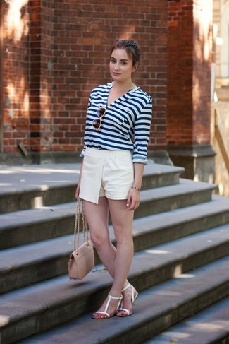 С чем носить белые шорты женщине