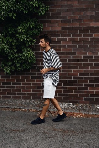 С чем носить белые шорты мужчине