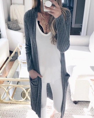 С чем носить белые джинсы скинни