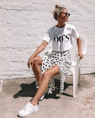 С чем носить белую юбку