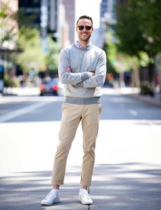 С чем носить белые кеды мужчине в теплую погоду