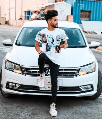 С чем носить белые кеды подросткам мужчине