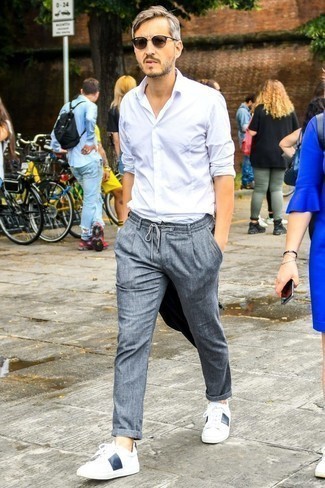 С чем носить белые кеды за 40 лет мужчине