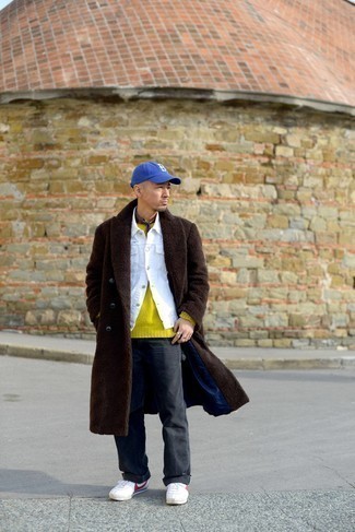 С чем носить белые кеды мужчине зима