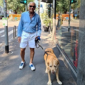 С чем носить белые кеды за 60 лет мужчине