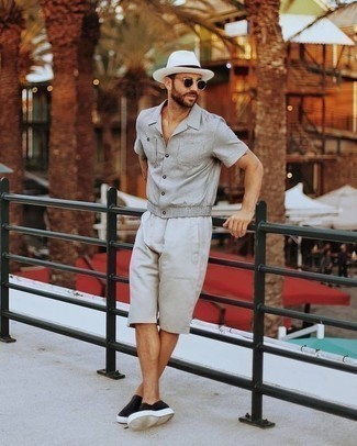 С чем носить белую соломенную шляпу мужчине