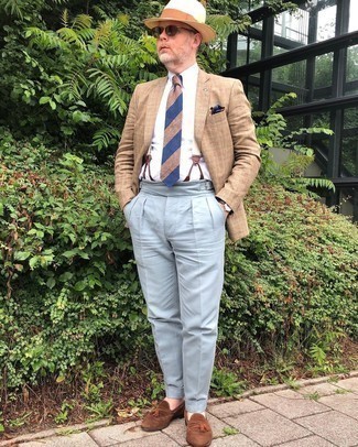 С чем носить белые подтяжки