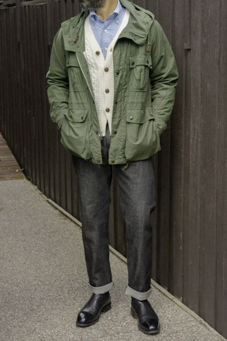 Какие ветровки носить с белым трикотажным жилетом мужчине