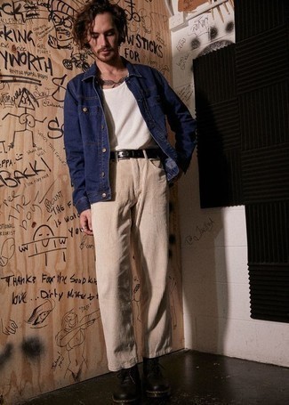 С чем носить белую майку мужчине