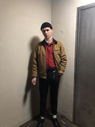 Какие туфли дерби носить с белой водолазкой