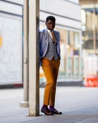 Какие лоферы носить с белым жилетом