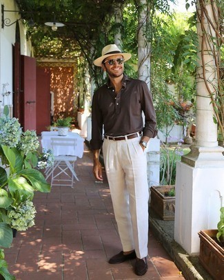 С чем носить белую шерстяную шляпу мужчине