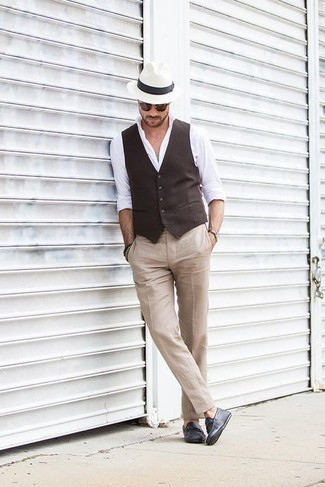 С чем носить белую шерстяную шляпу мужчине