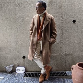 С чем носить белую шерстяную водолазку мужчине