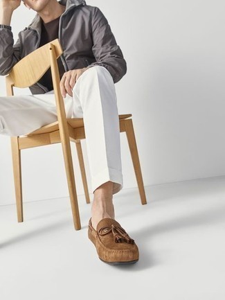 Как носить ветровку с мокасинами мужчине