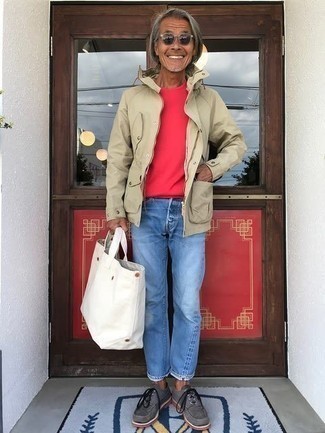 Как носить ветровку с джинсами мужчине