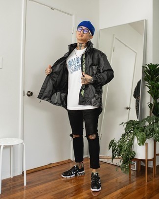 Как носить ветровку с джинсами мужчине