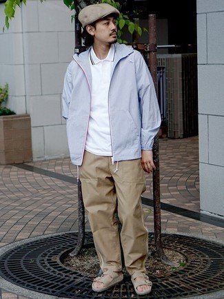 Как носить ветровку с сандалиями мужчине