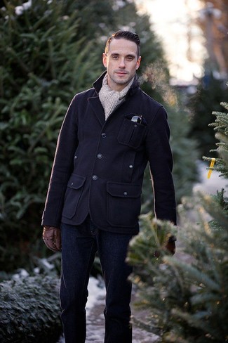 С чем носить шерстяную полевую куртку