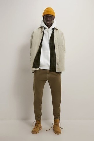 Как носить рабочие ботинки с брюками чинос