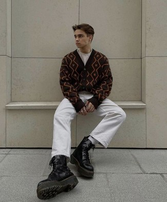 Как носить рабочие ботинки с джинсами мужчине