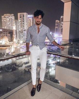 С чем носить плетеный ремень из плотной ткани мужчине