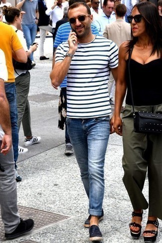 С чем носить плетеные слипоны мужчине