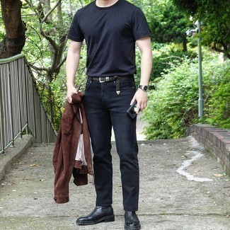 С чем носить замшевый плетеный ремень мужчине