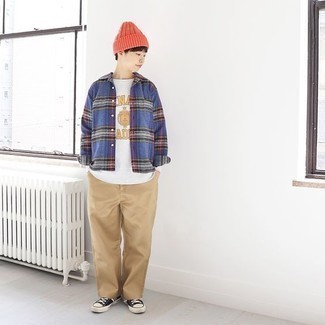 С чем носить желтую шапку мужчине