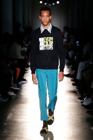 С чем носить желтые сандалии из плотной ткани мужчине