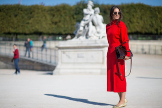 С чем носить желтые туфли на плоской подошве